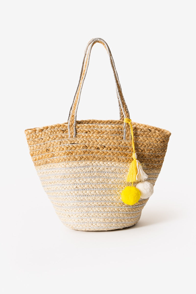 Ray of Sunshine Jute Handbag