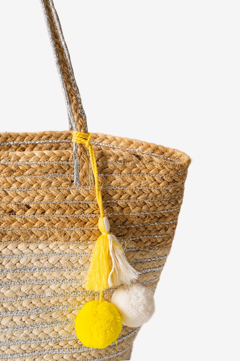Ray of Sunshine Jute Handbag