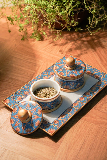 Ira Plate and Jar set