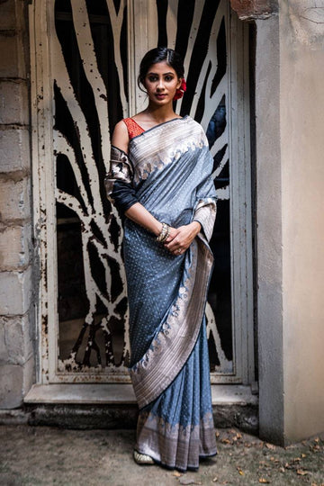 Ibtida Banarasi Saree (with Blouse)