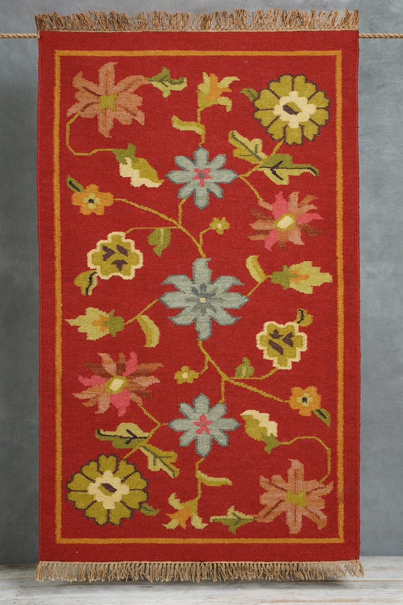 Cerise Sun Rug ( 5ft x 3ft )