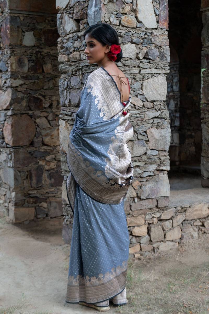 Ibtida Banarasi Saree (with Blouse)