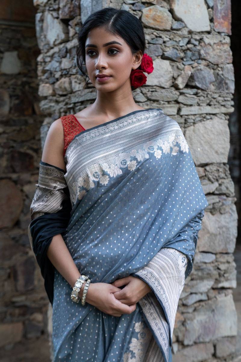 Ibtida Banarasi Saree (with Blouse)
