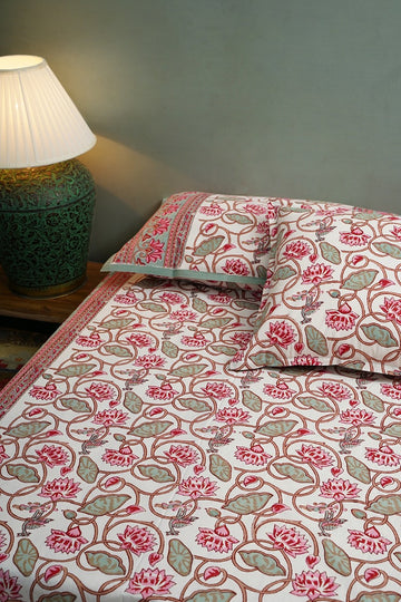 Bleunv Double Bedsheet with Pillow Covers