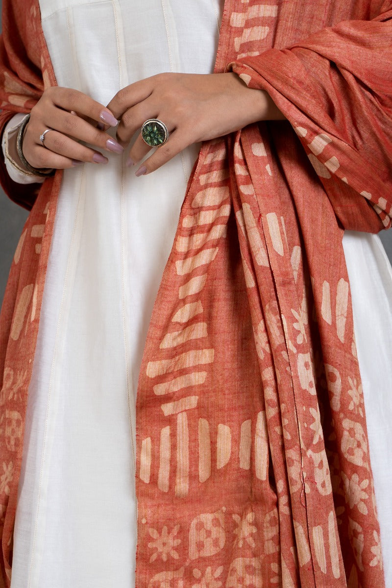 Tempting Tangerine Dupatta