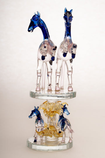 Royal Horse Glass Figurine