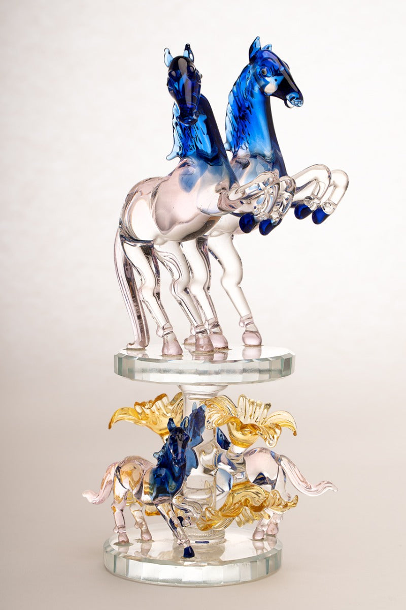 Royal Horse Glass Figurine