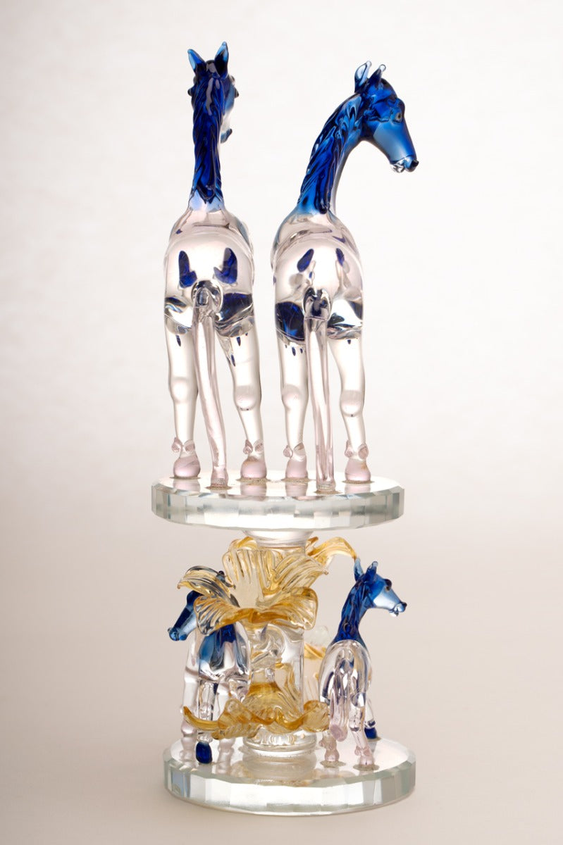 Royal Horse Glass Figurine