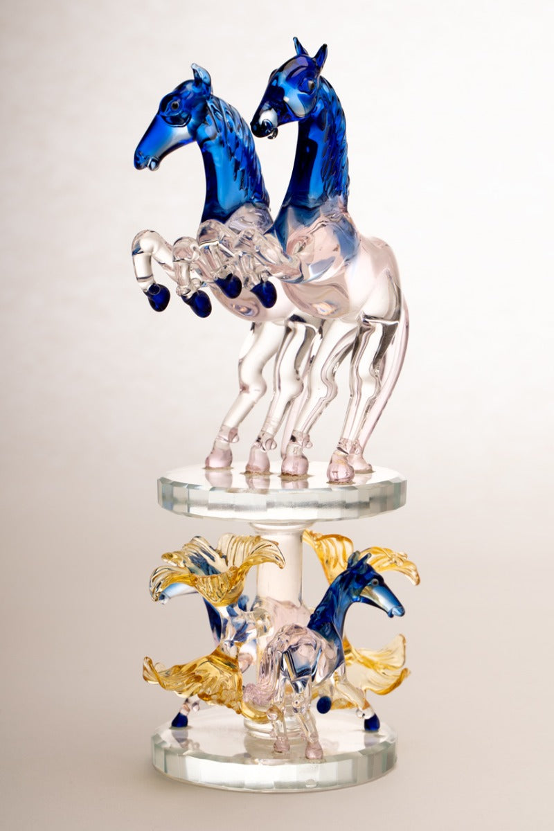 Royal Horse Glass Figurine
