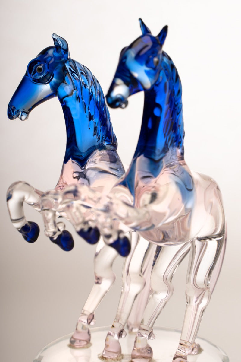 Royal Horse Glass Figurine