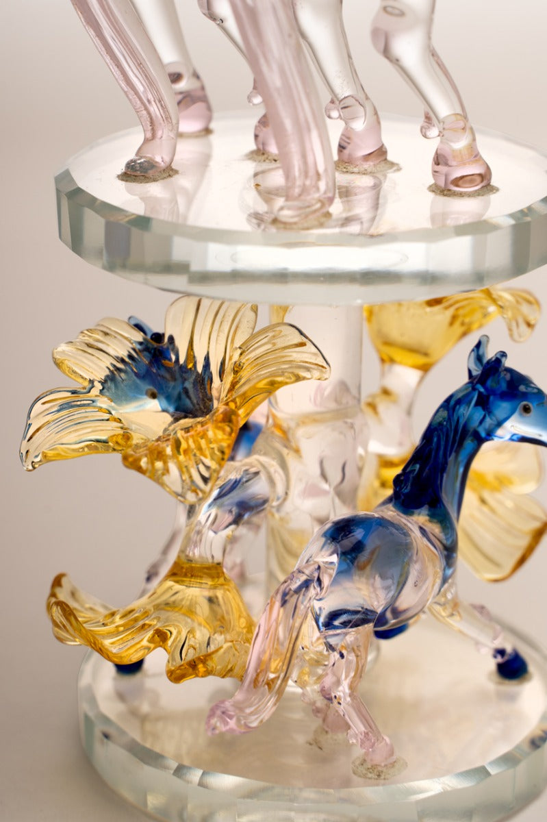 Royal Horse Glass Figurine