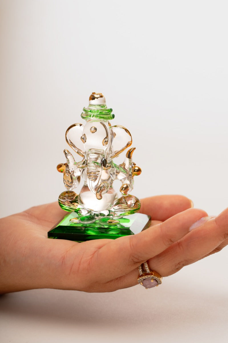 Glass Art Ganesha