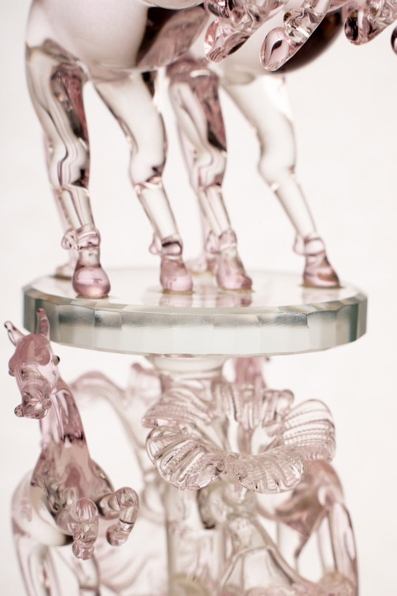 Majestic Horse Glass Figurine
