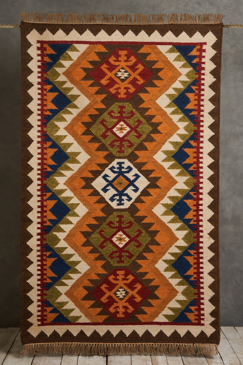 Jashn Kilim Rug (5 ft x 3 ft)