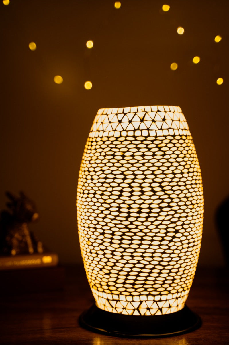 Oval Glass Lamp