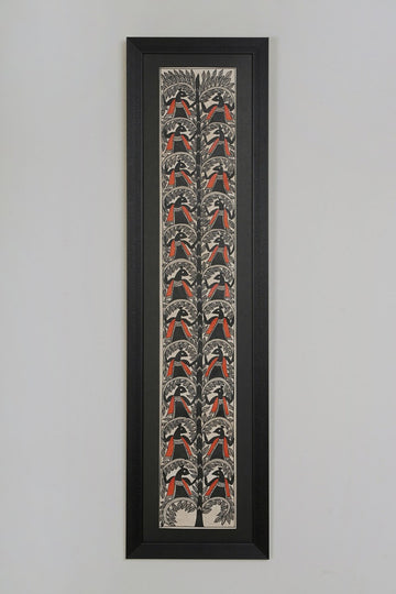 Annam Madhubani Art ( 34" x 9.5" )