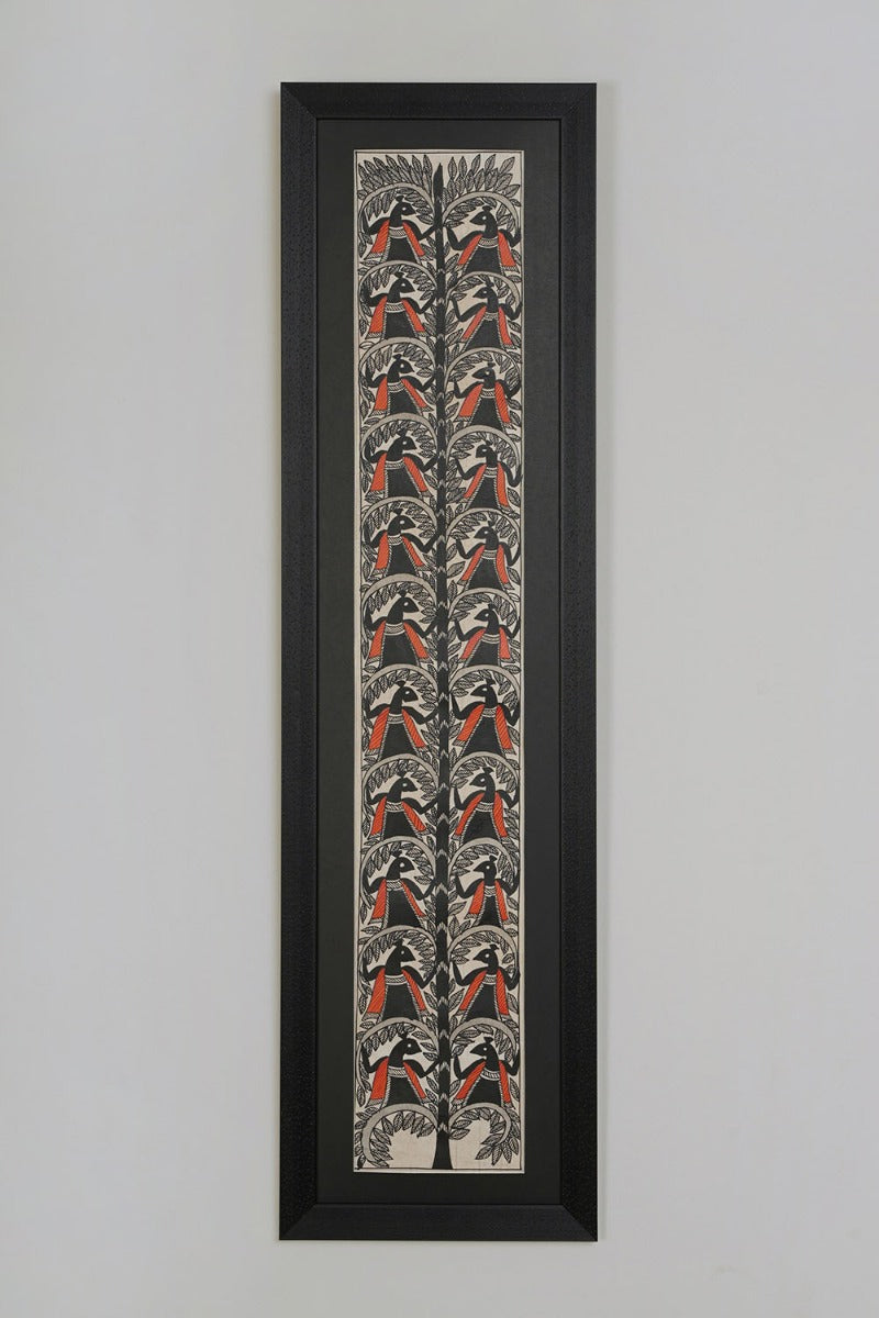 Annam Madhubani Art ( 34" x 9.5" )