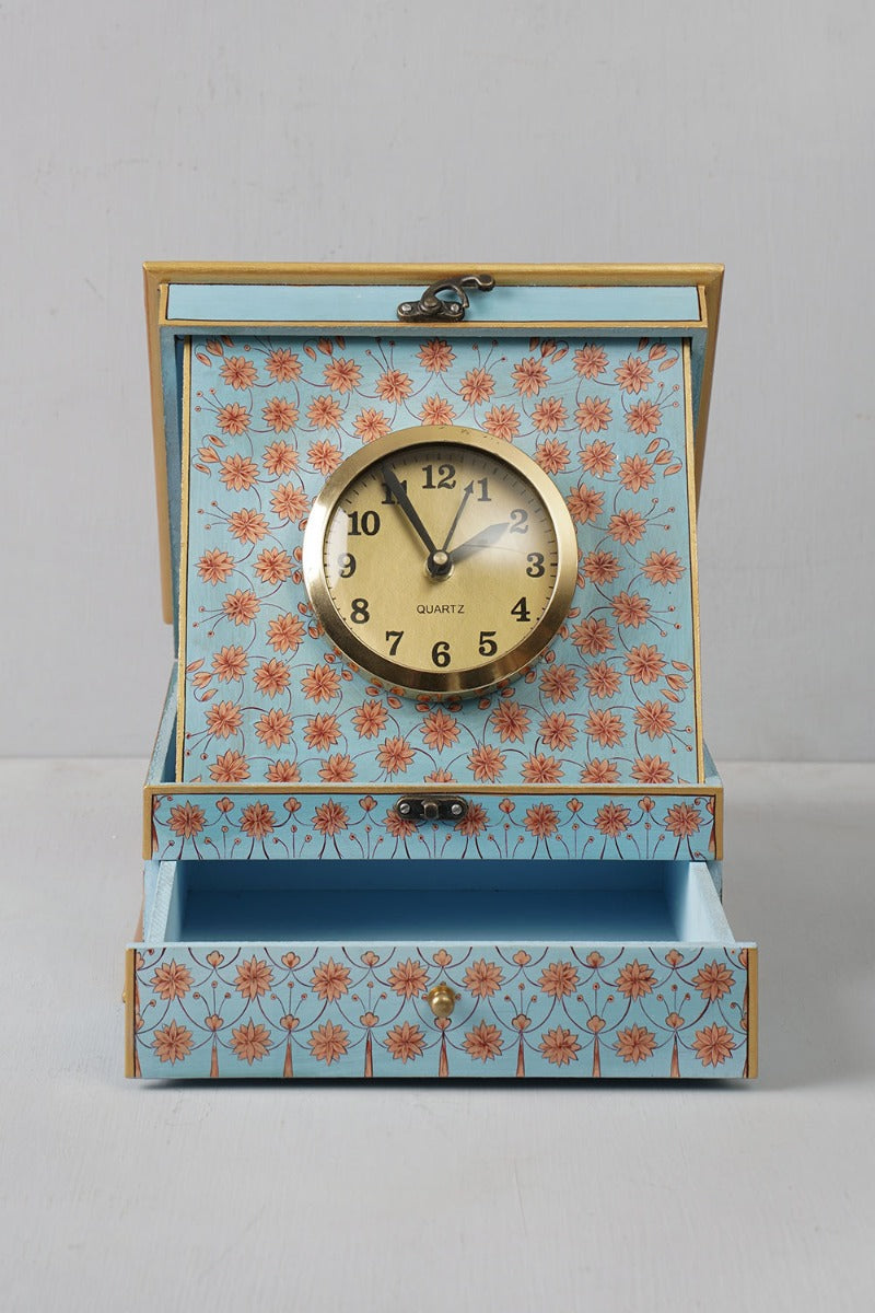 Azul Decorative Box With Clock
