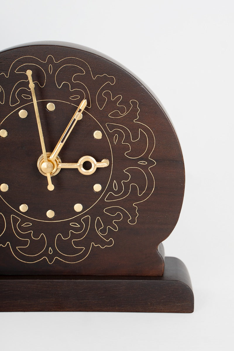 Timeless Artistry Desk Clock