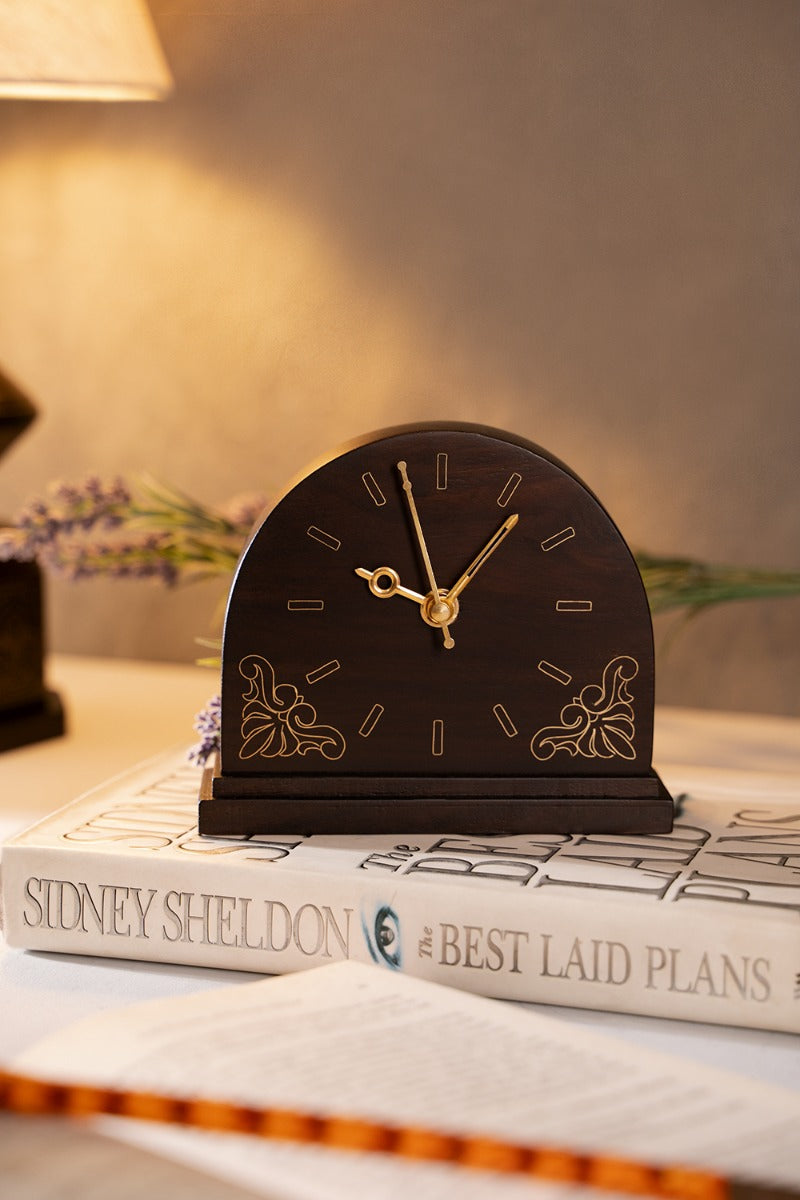 Rustic Charm Desk Clock