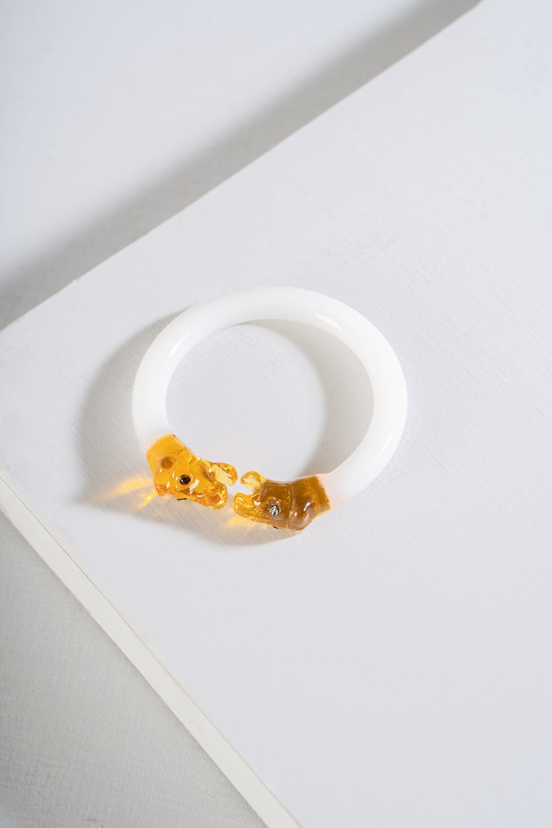 Roaring Charm Glass bangle