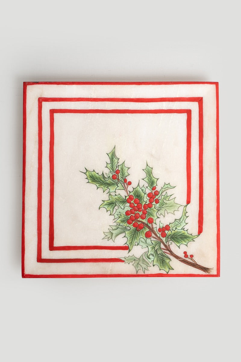 Xmas Marble Plate