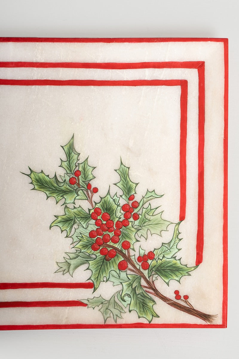 Xmas Marble Plate