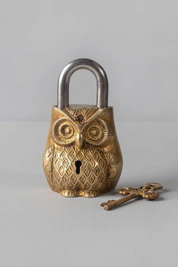 Vintage Owl Lock
