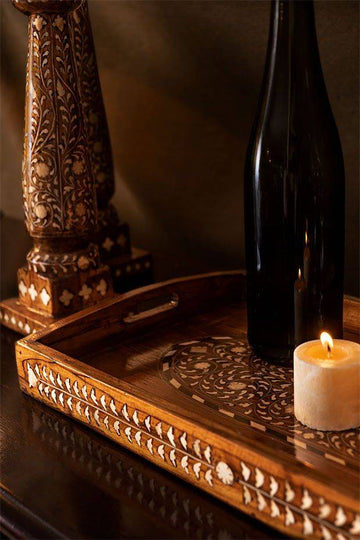 18th Century Floral Tray