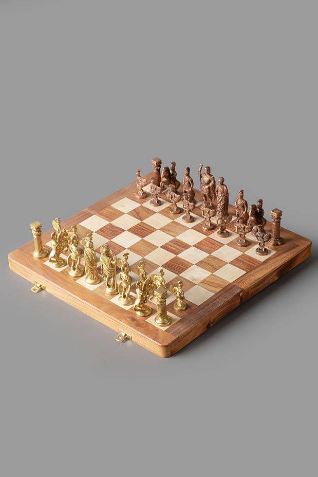 Shattranj Board with Coins