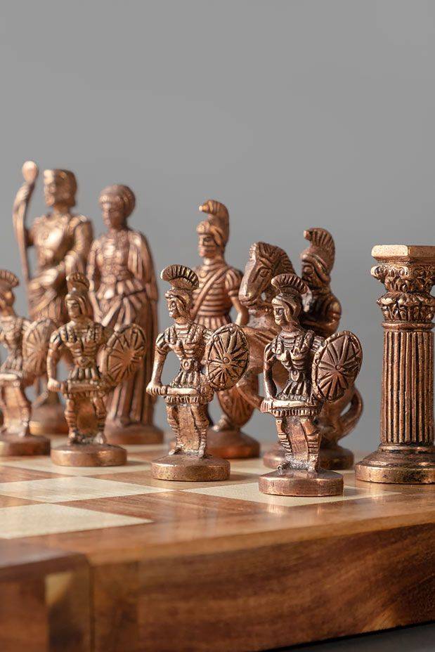 Shattranj Board with Coins