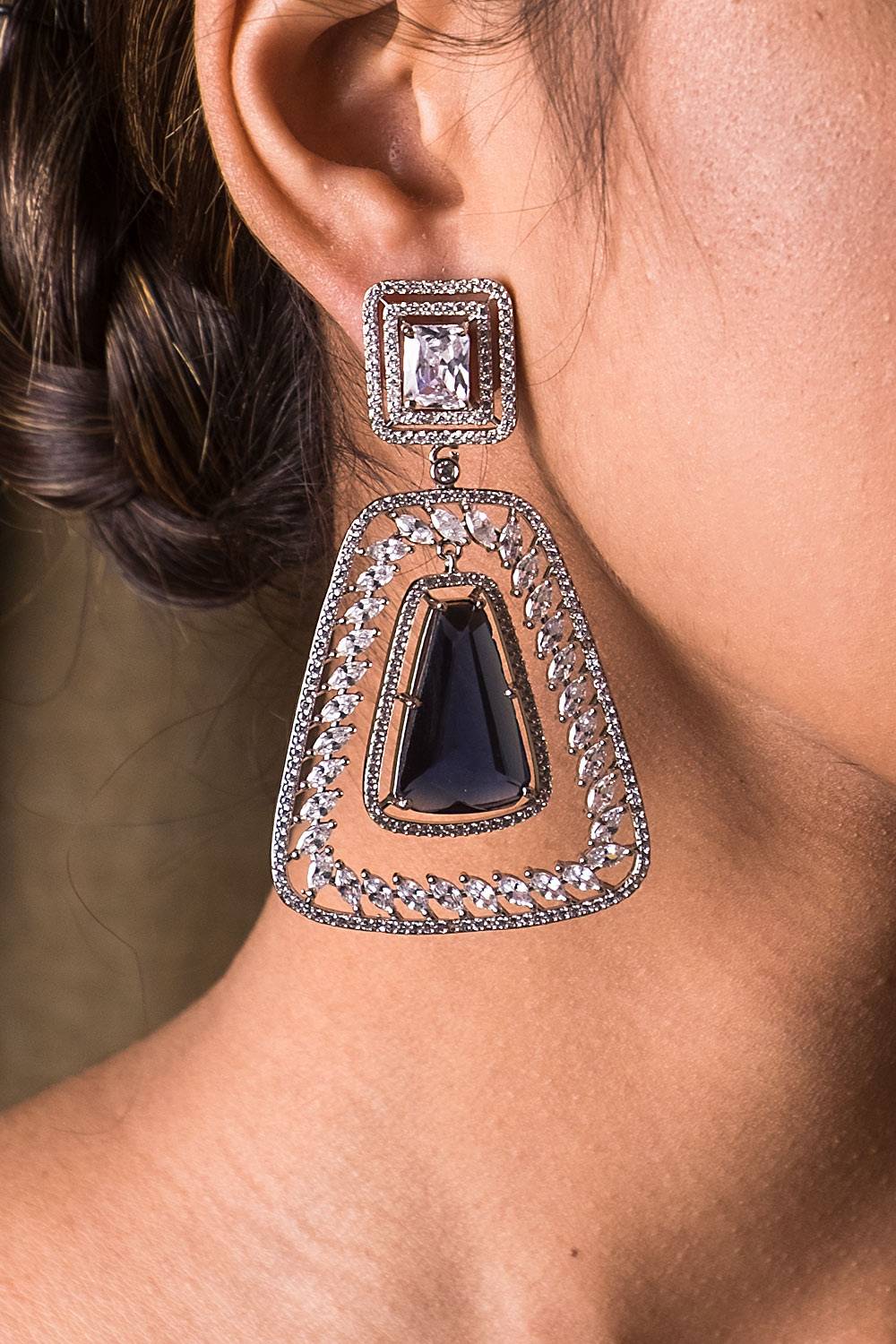 Sapphire Opulent Earrings