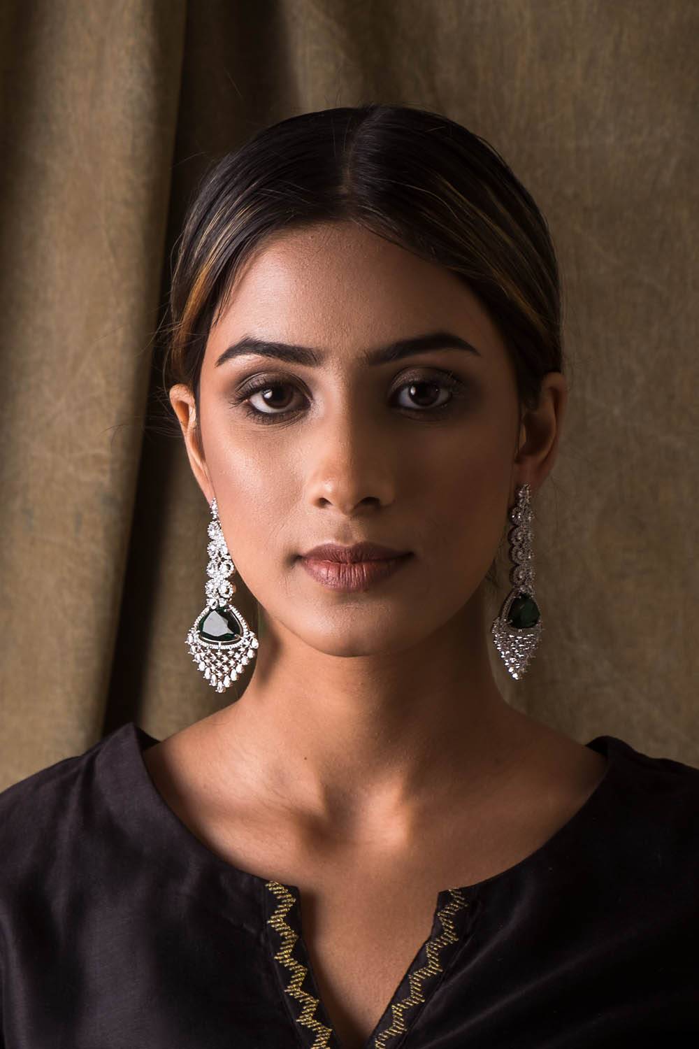European Emerald Earrings