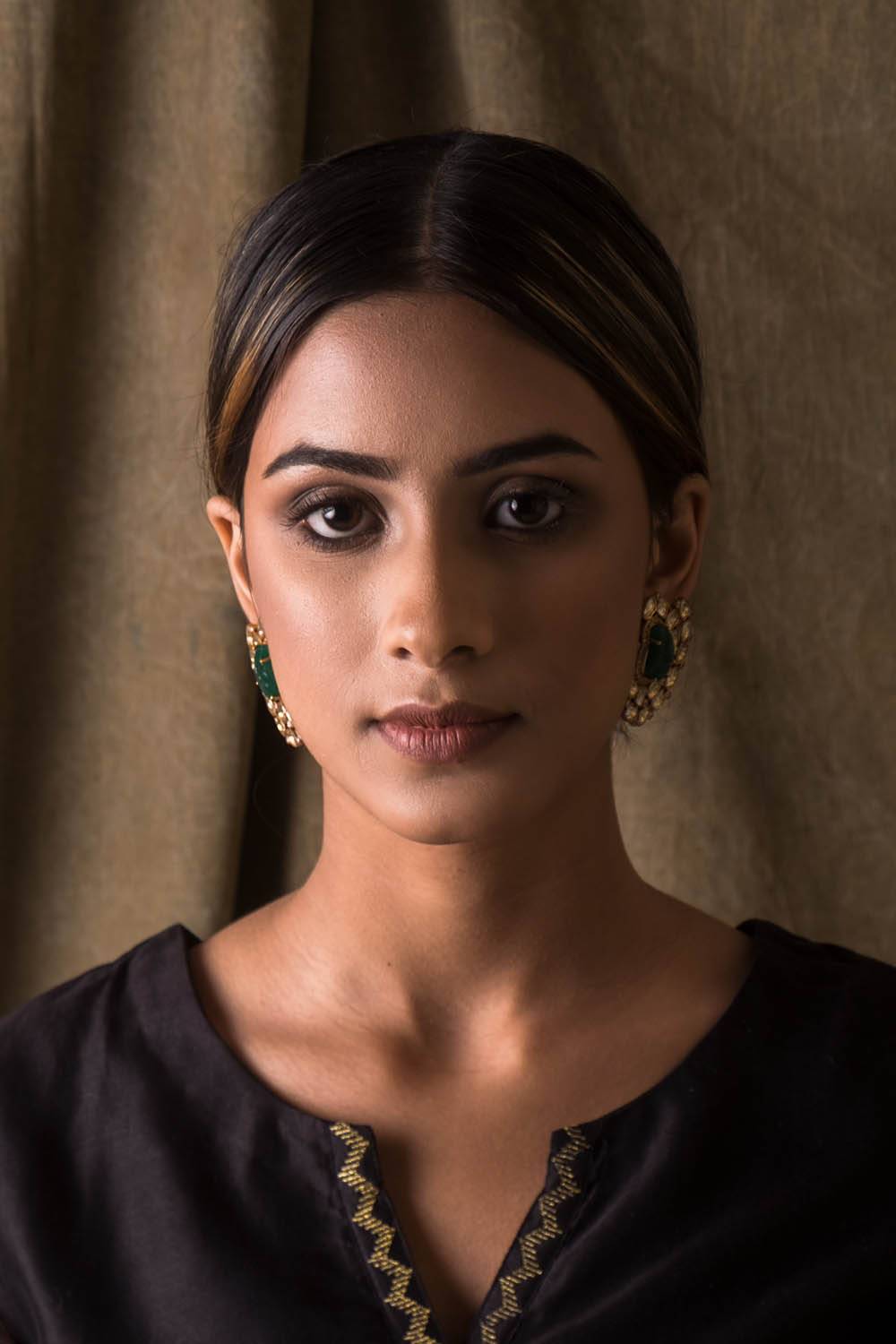 Emerald Oynx Earrings