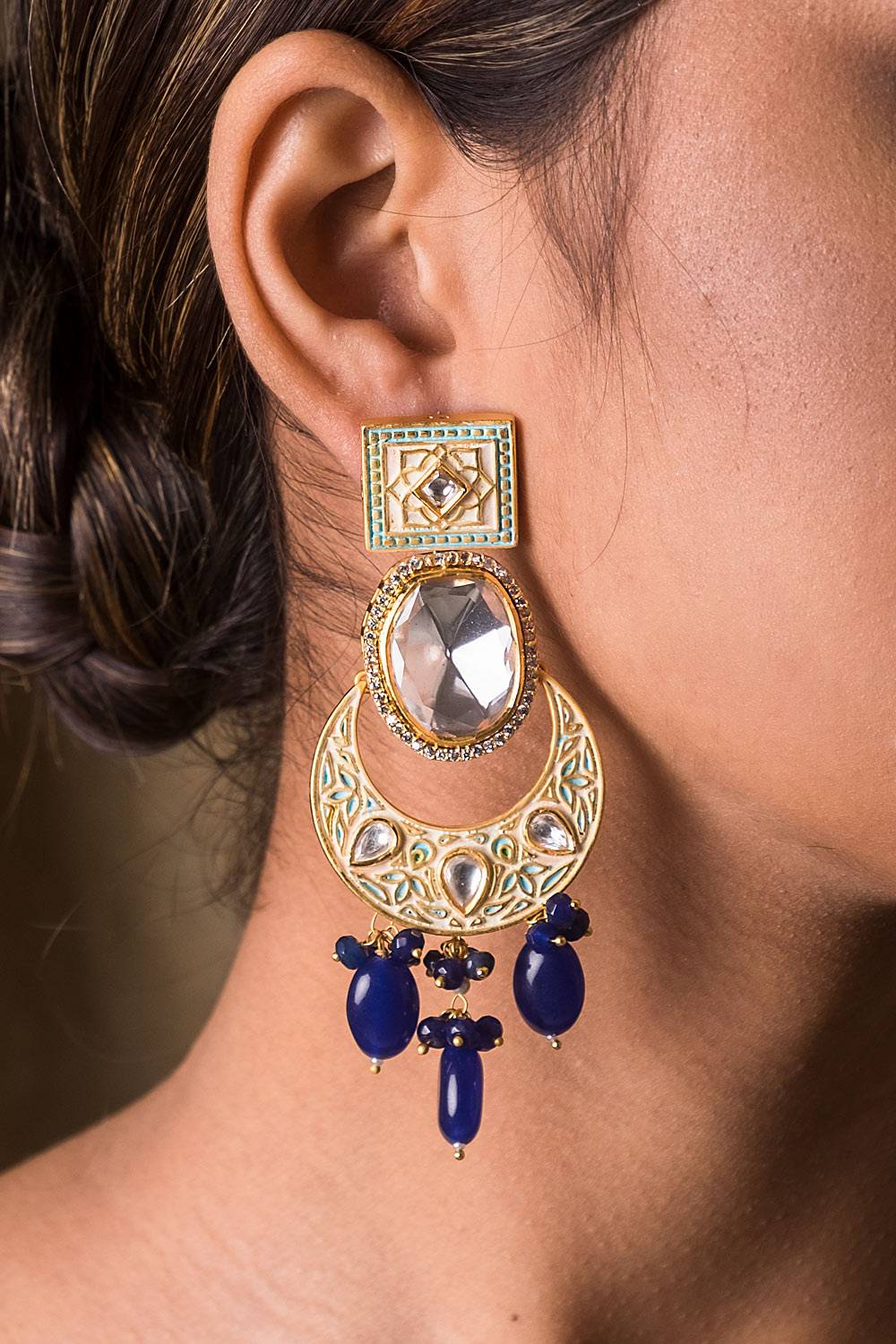Atirajni Kundan Earrings