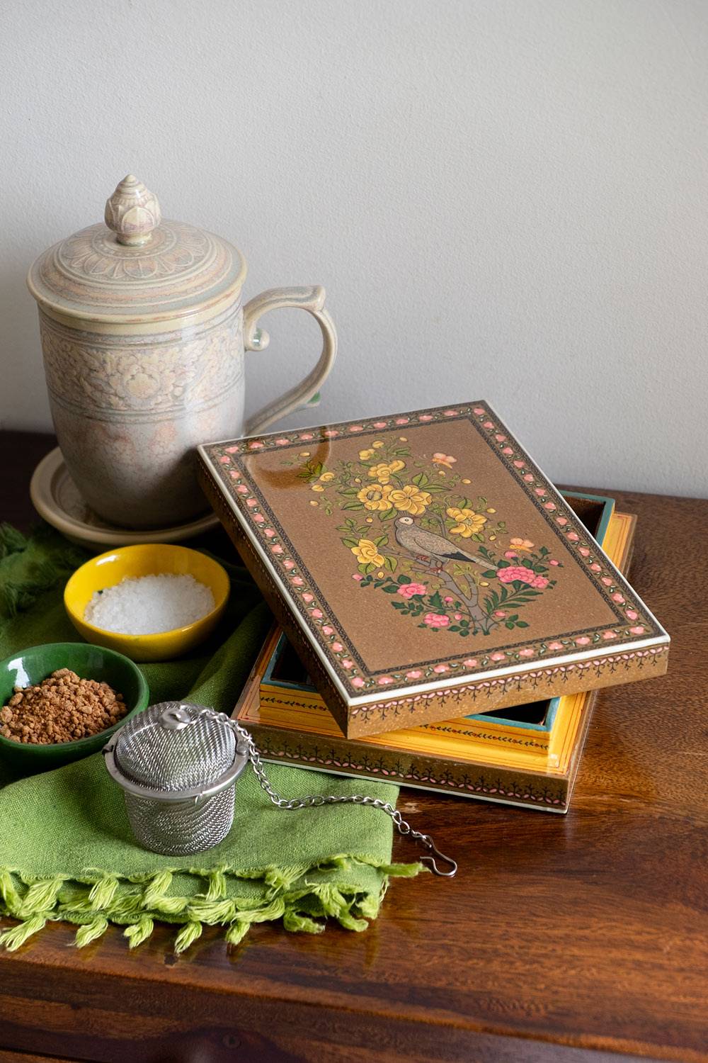 Tranquility Paper Mache Box