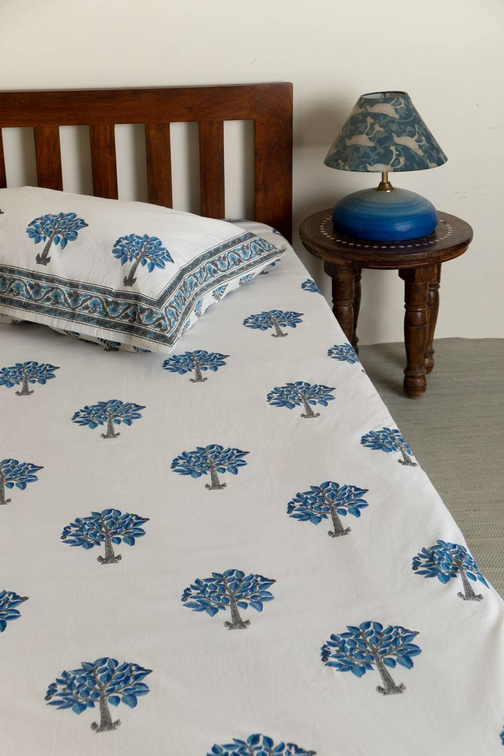 Azalea Trees Single Bedsheet with Pillow Cover