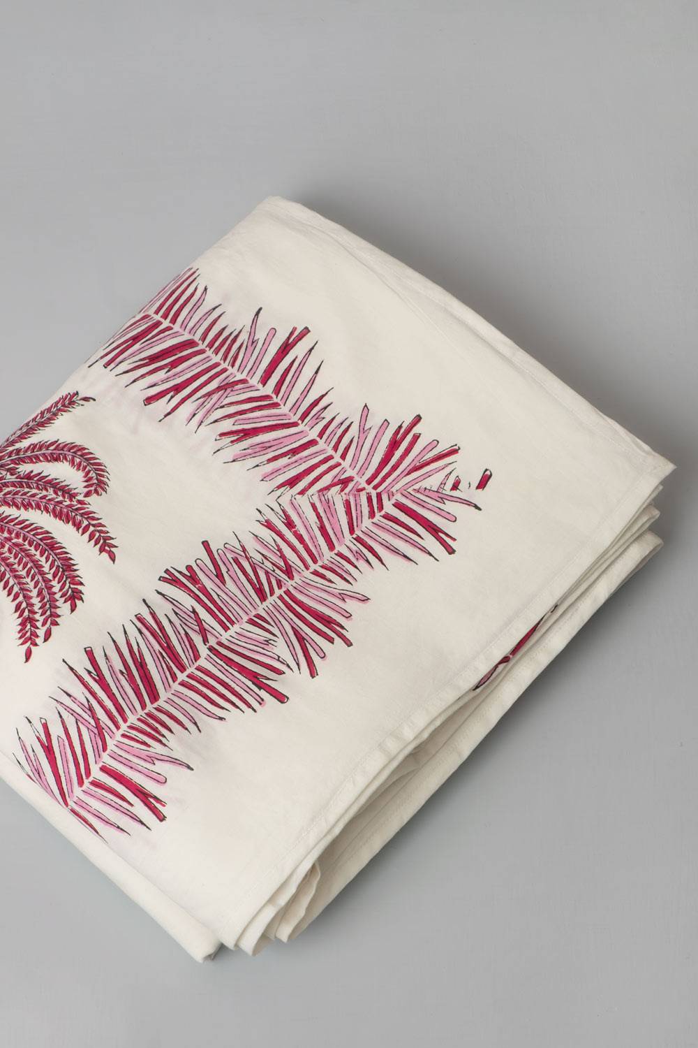 Delphine Tropical Palm Double Bedsheet with Pillow Covers