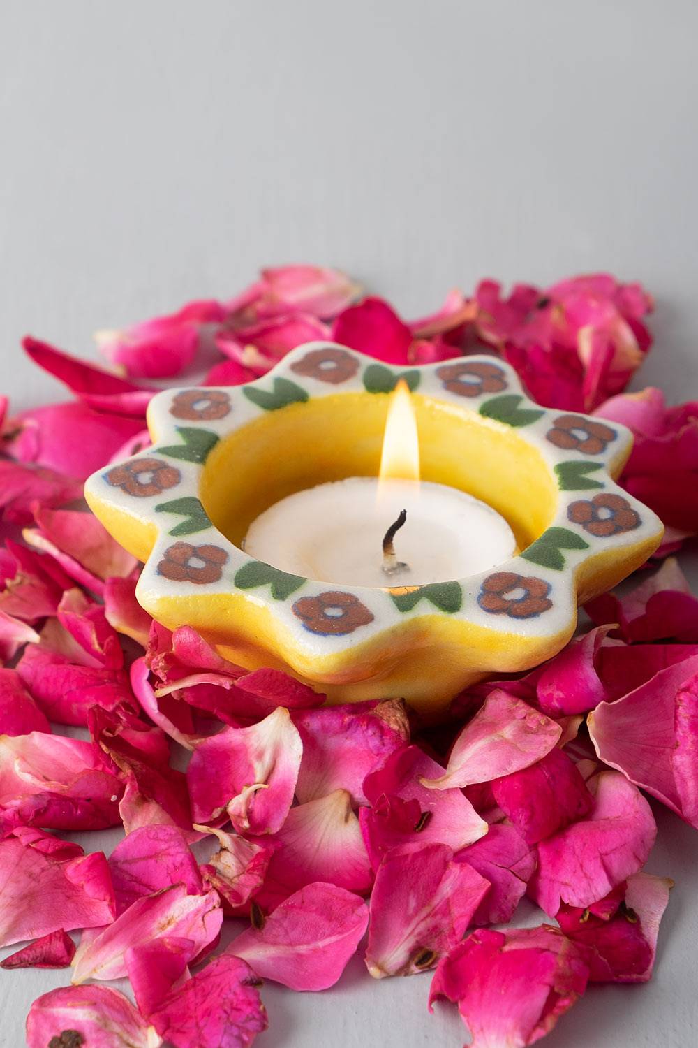 Hibiscus Flower Tealights (set of 2)