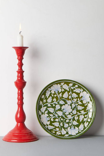 Vintage Floral Plate (8")