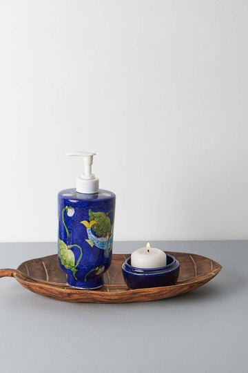 Cobalt Fish Soap Dispenser