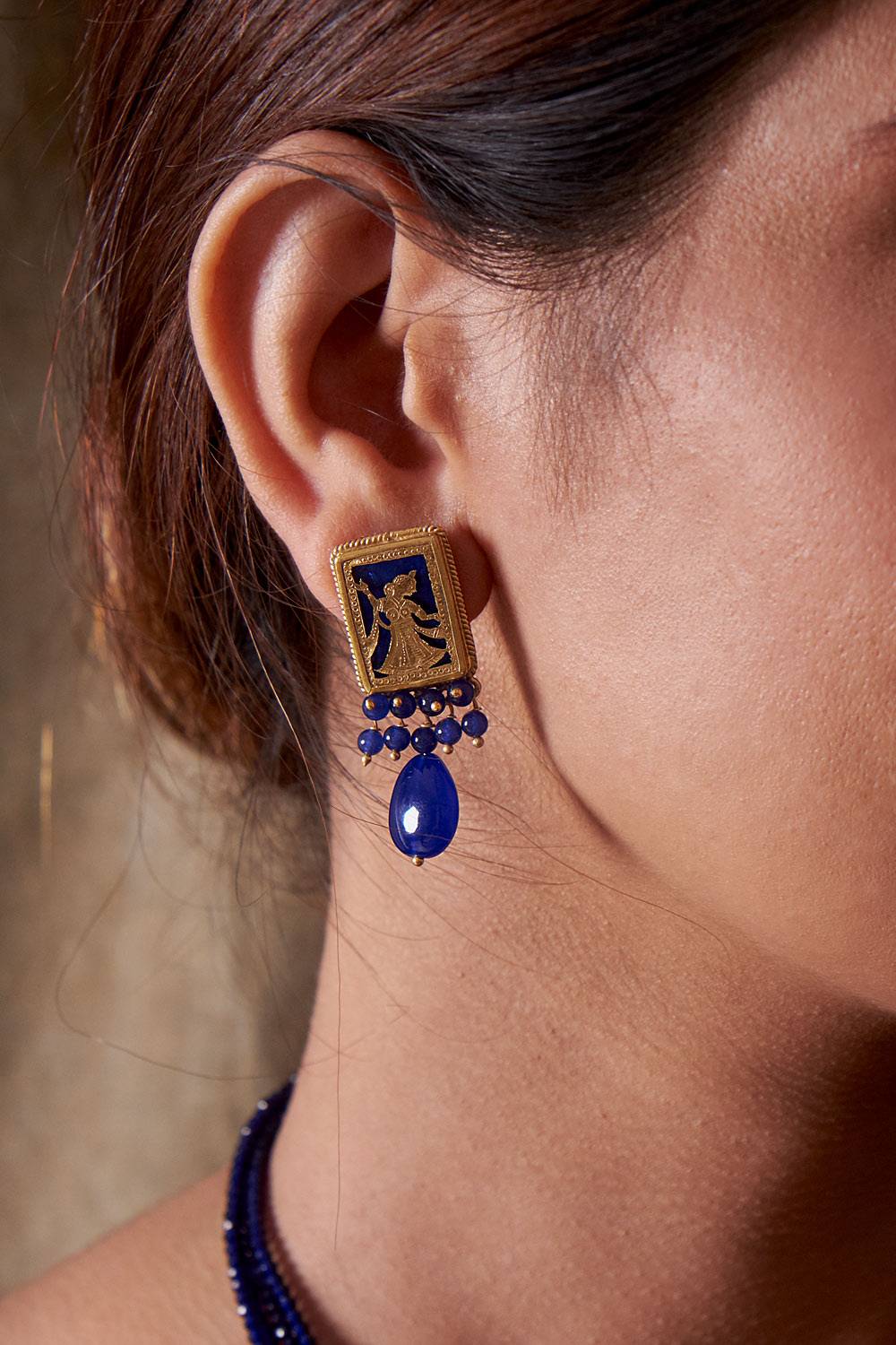 Royal Indigo Earrings