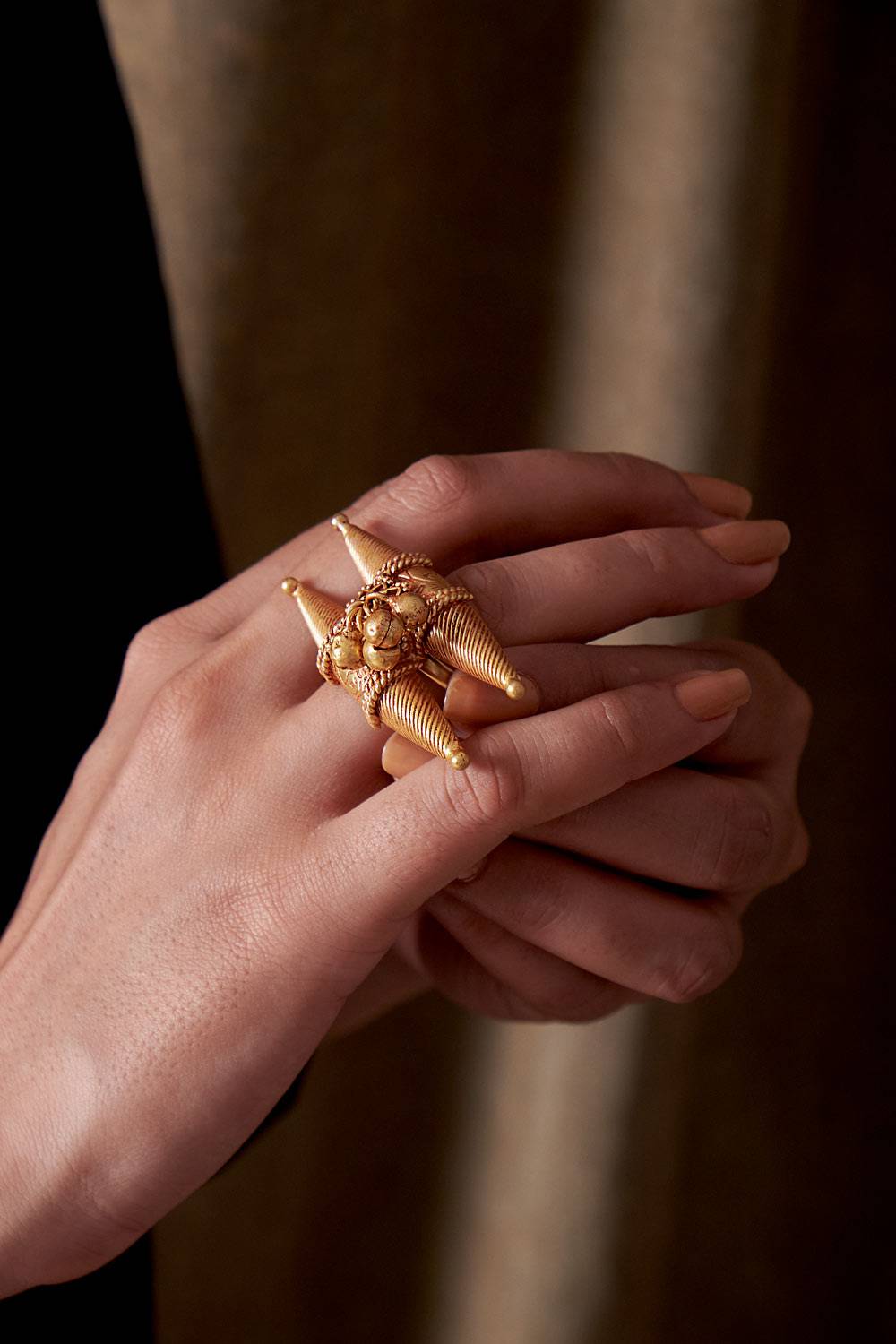 Rajasthani Brass Adjustable Ring