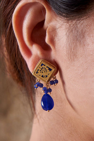 Rajasthani Azure Earrings