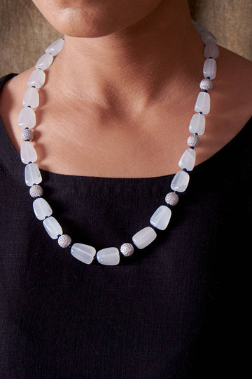 White stone Necklace