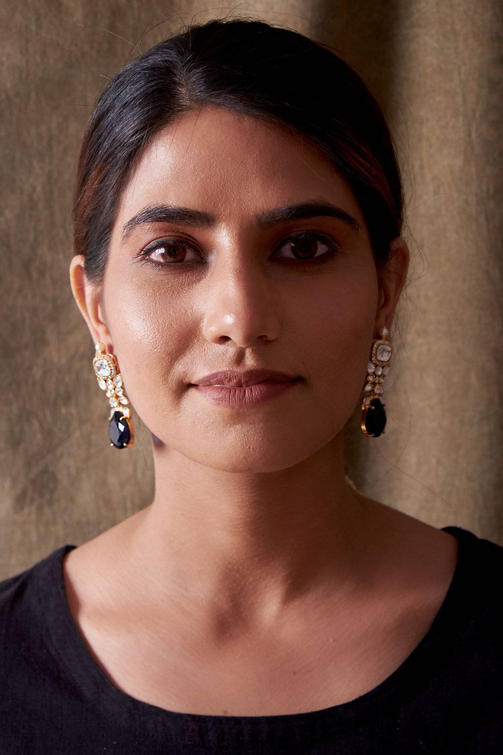 Minimalist Blue Earrings