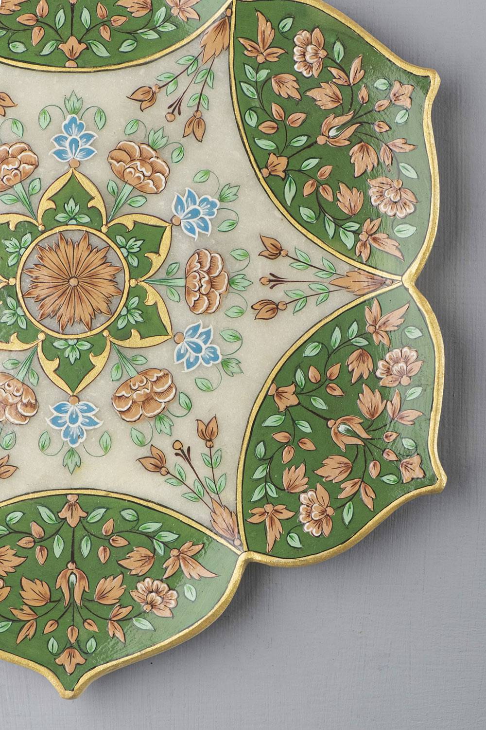 Mughal Marble Decorative Plate