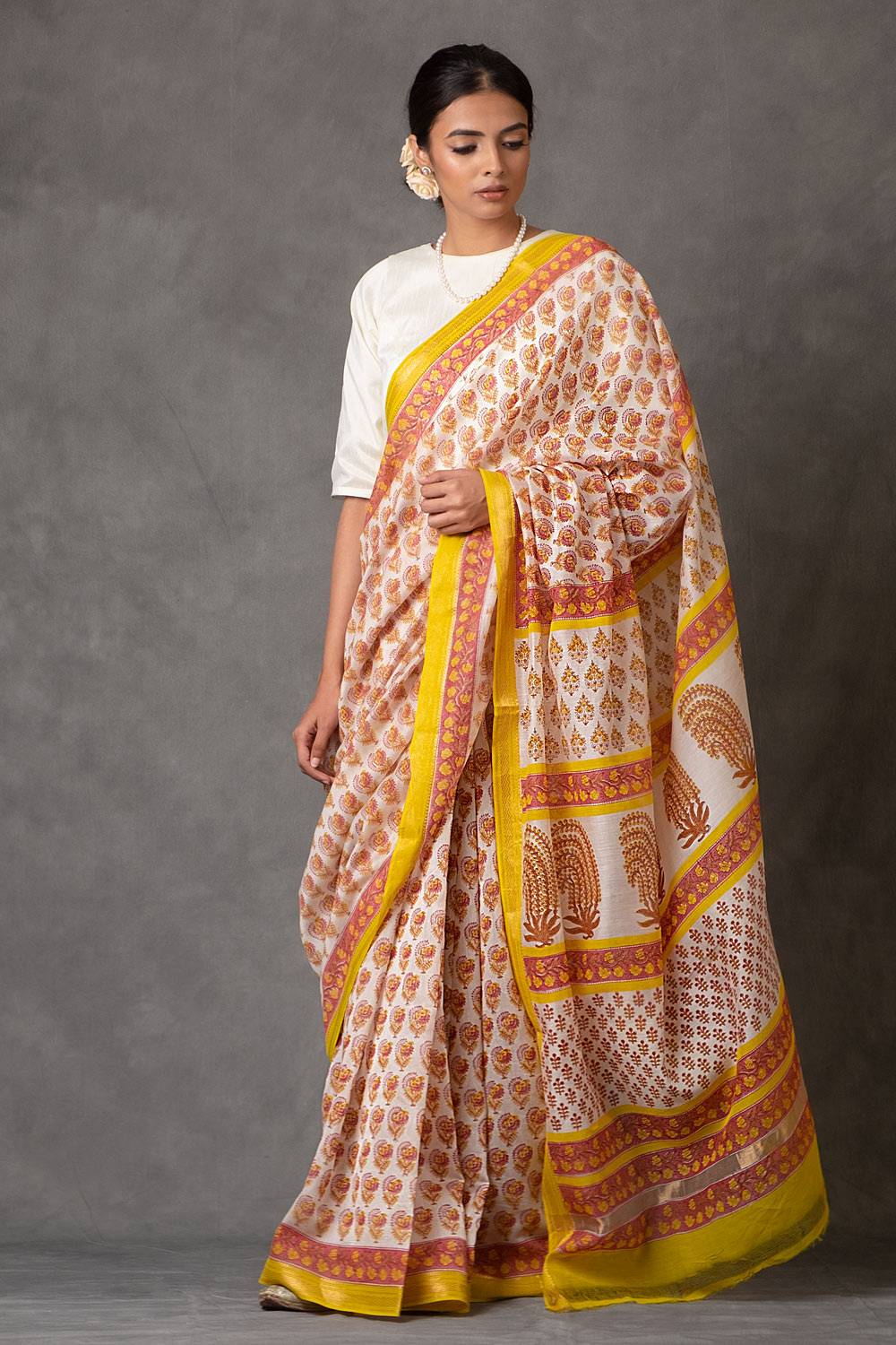 Rangoli Chanderi Saree (with Blouse)