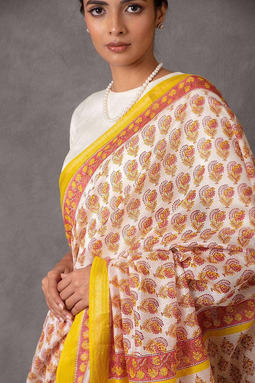 Rangoli Chanderi Saree (with Blouse)