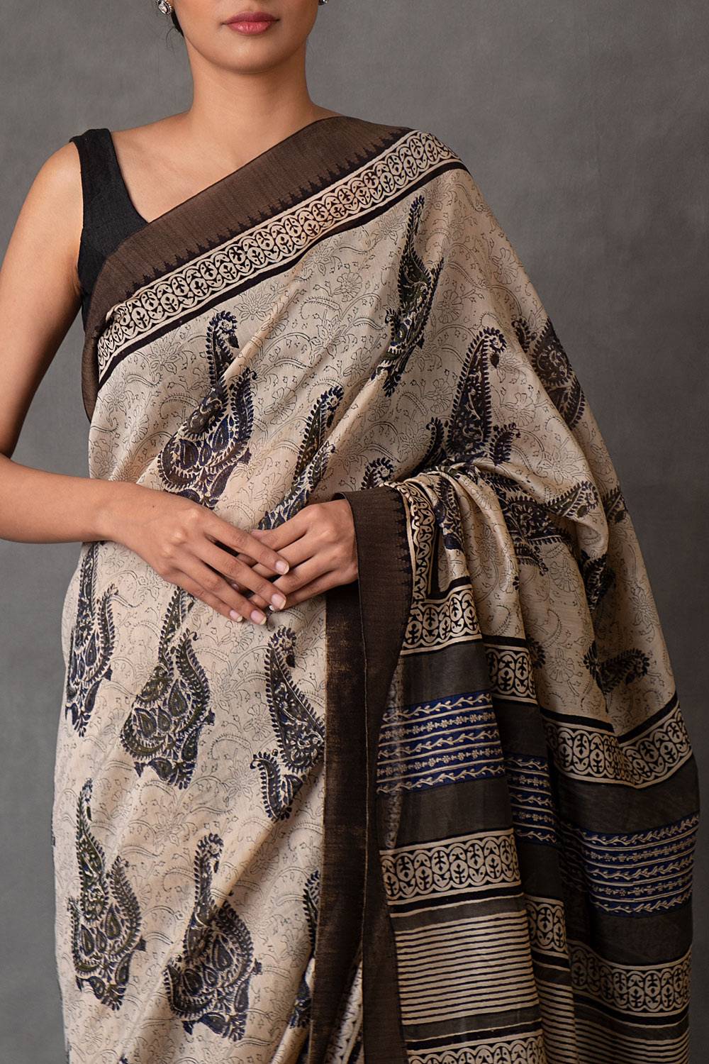 Paisley Chanderi Saree (with Blouse)